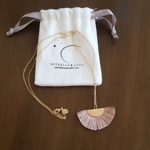 Tassle charm necklace